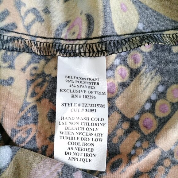 Connected Apparel Womens Multicolor Embellished Boho Floral Maxi Dress Size 10 - Picture 7 of 7